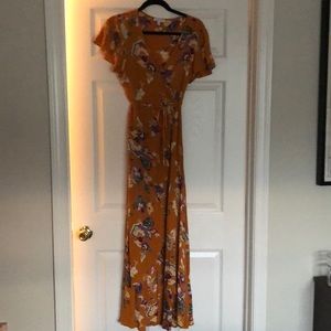 High low floral maxi dress